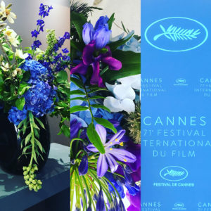 Scénographie végétale Festival de Cannes Diner Ouverture officielle Marianne Guedin