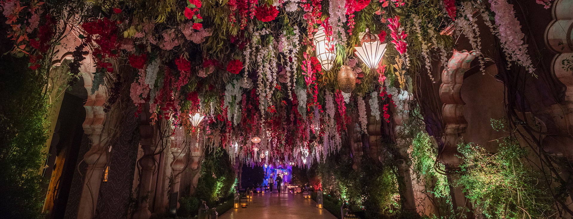 Scénographie végétale Mariage VIP Marrakech Marianne Guedin