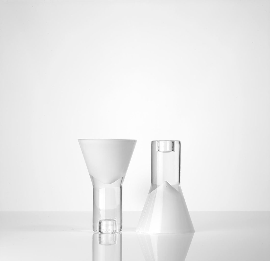 Vase vice versa blanc double Marianne Guedin