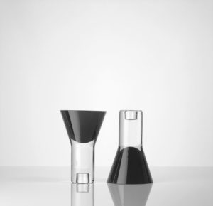 Vase vice versa noir double Marianne Guedin