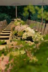 Hydrangeas on the table